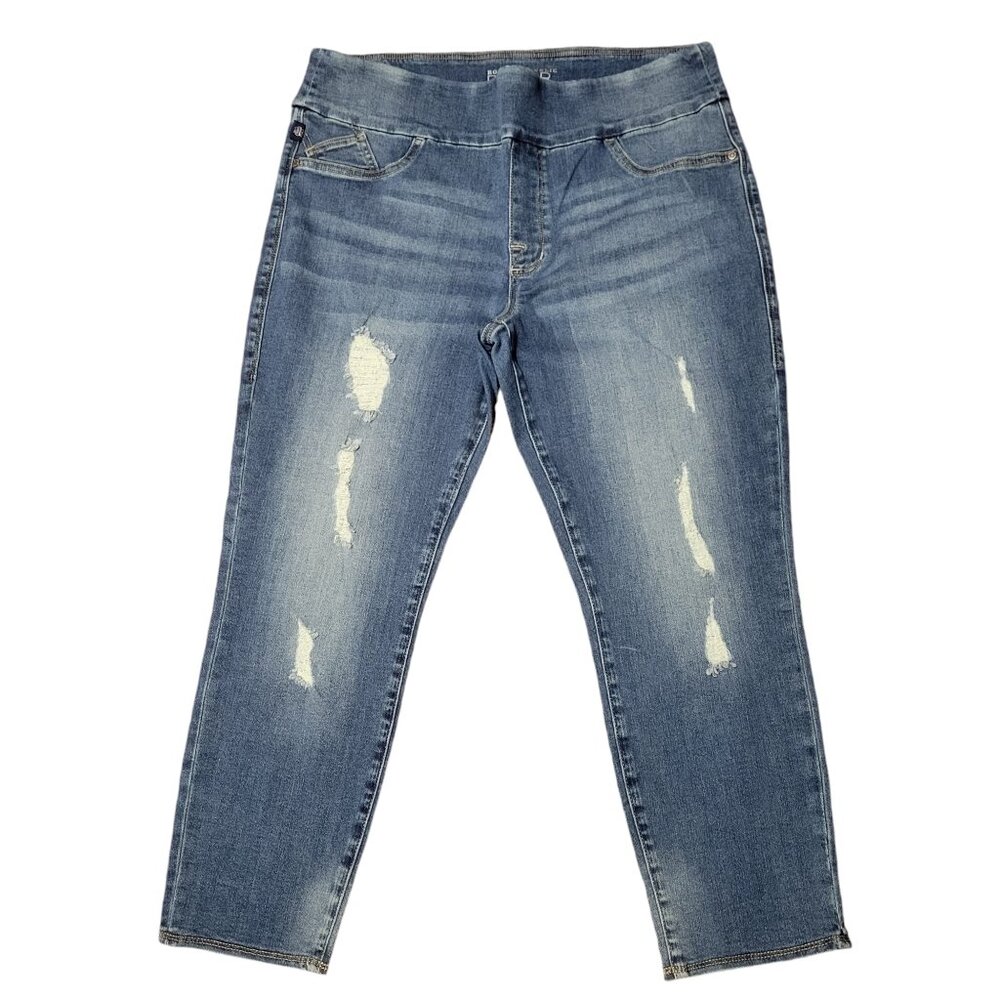 Rock & Republic Women's Denim Rx Fever Stretch Cropped Jean Legging Size 18